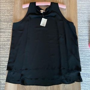 Layered sleeveless blouse